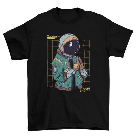 Astronaut suit cyber punk t-shirt